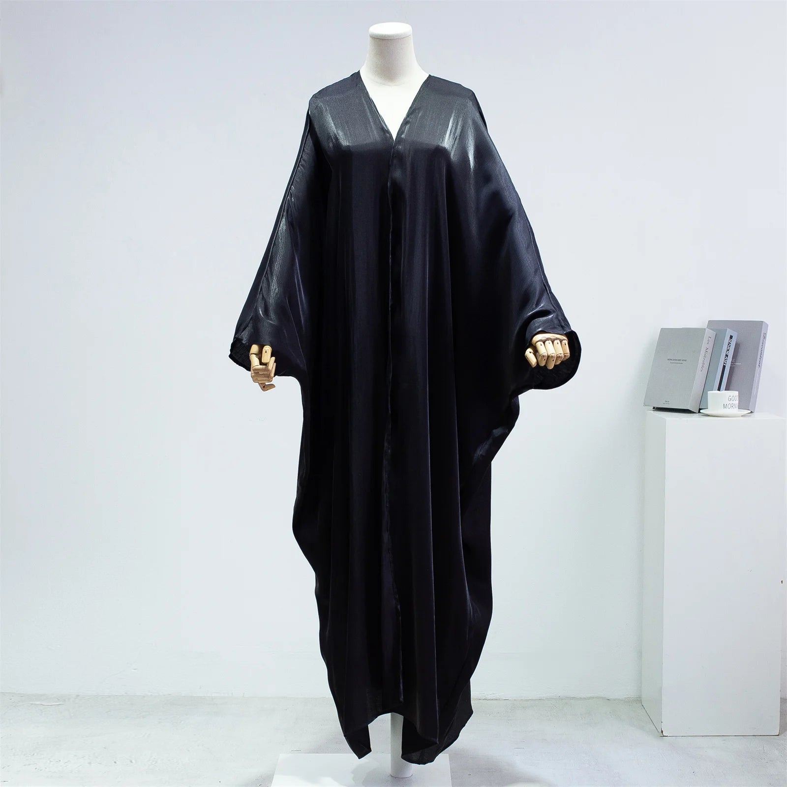 Muslim One-Piece Prayer Abaya for Women – Smocking Sleeve Kaftan Jilbab Cardigan Coat Islamic Robe Dubai Turkish Style