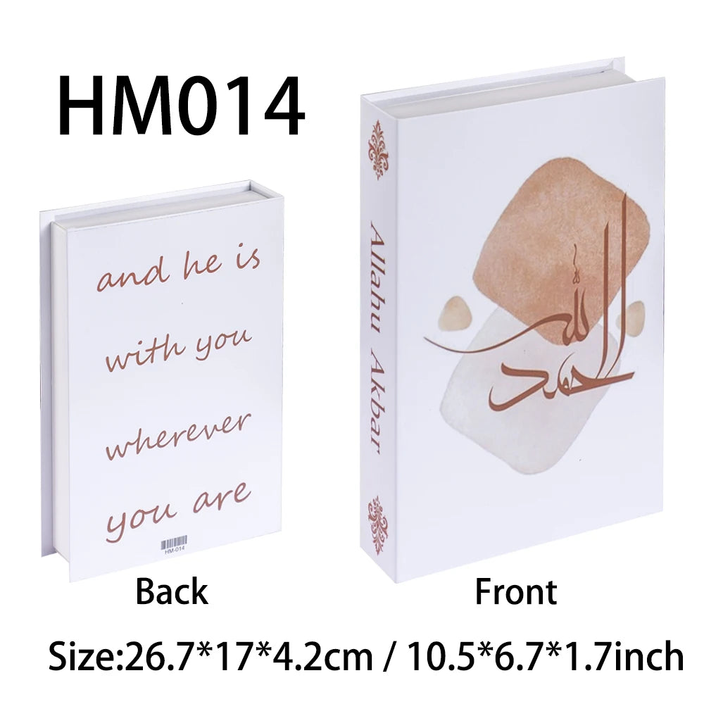 Islamic Luxury Fake Books Decorative Storage Box for Home