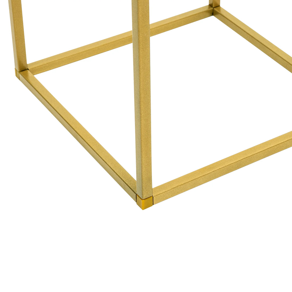 10Pcs Wedding Flower Stand Set 23.62"H Gold Metal Column Rack Wedding Party Prop Decor Balloon Display Holder Flower Vase Pillar