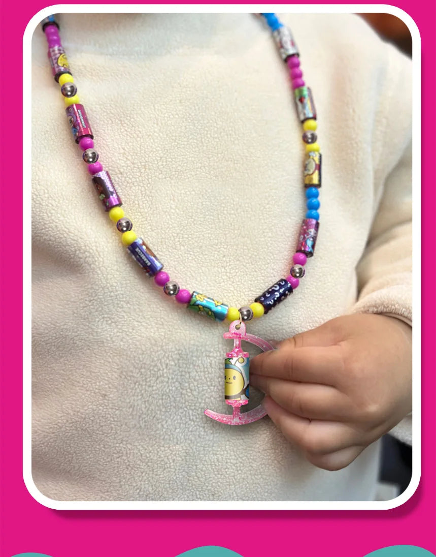 Sticker Bracelets, Kids' Creative Sticker Chains, Parent-Child DIY Beaded Sticker Bracelets
