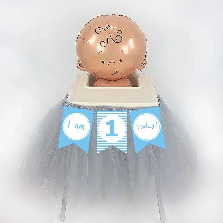 Tutu Chair Skirt Mesh Chair Skirt Children's Table Chair Skirt Party Decorative Chair Skirt Baby Birthday Party Decoration