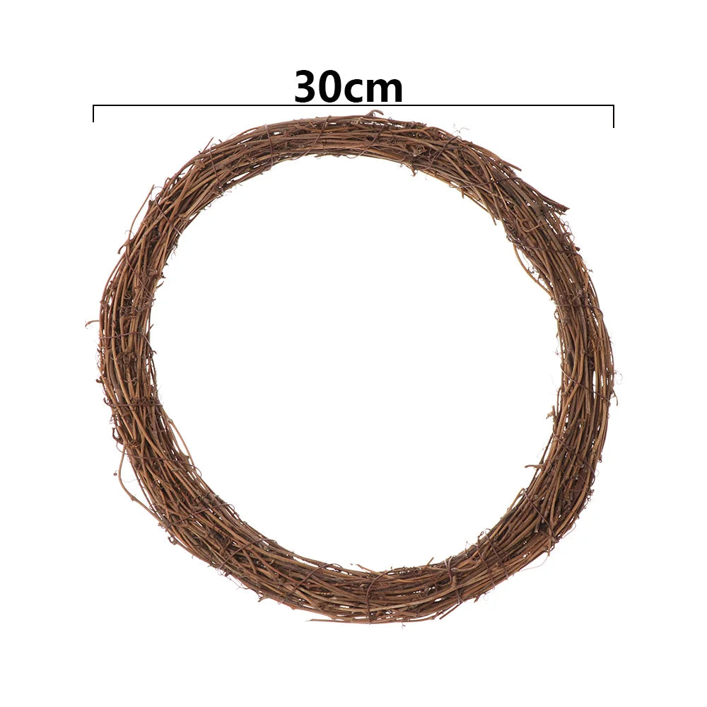 8-30CM Ramadan Decoration Eid Murbark Wedding Wreaths Decoration Garland Material Rattan Wreath DIY Wreath Party