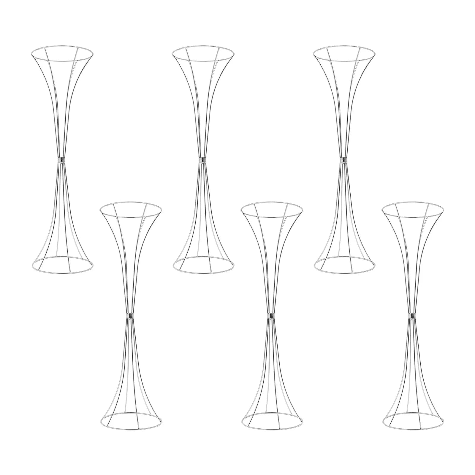 6PCS Wedding Flower Stand 2kg Load-bearing Capacity Artificial Flower Display Rack Flower Stand for Weddings Party