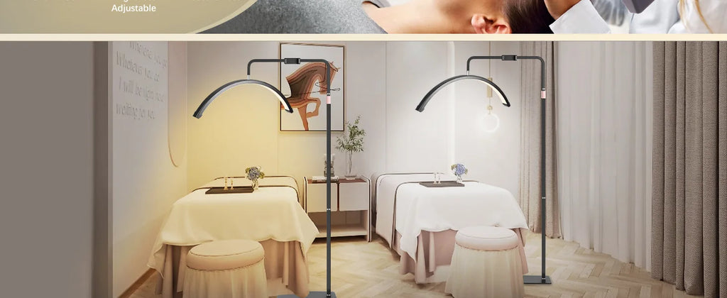 Half Moon Floor Standing Fill Light 40W Dimmable For Beauty Salon Beauty Trimming & Massage LED Lighting Fixtures