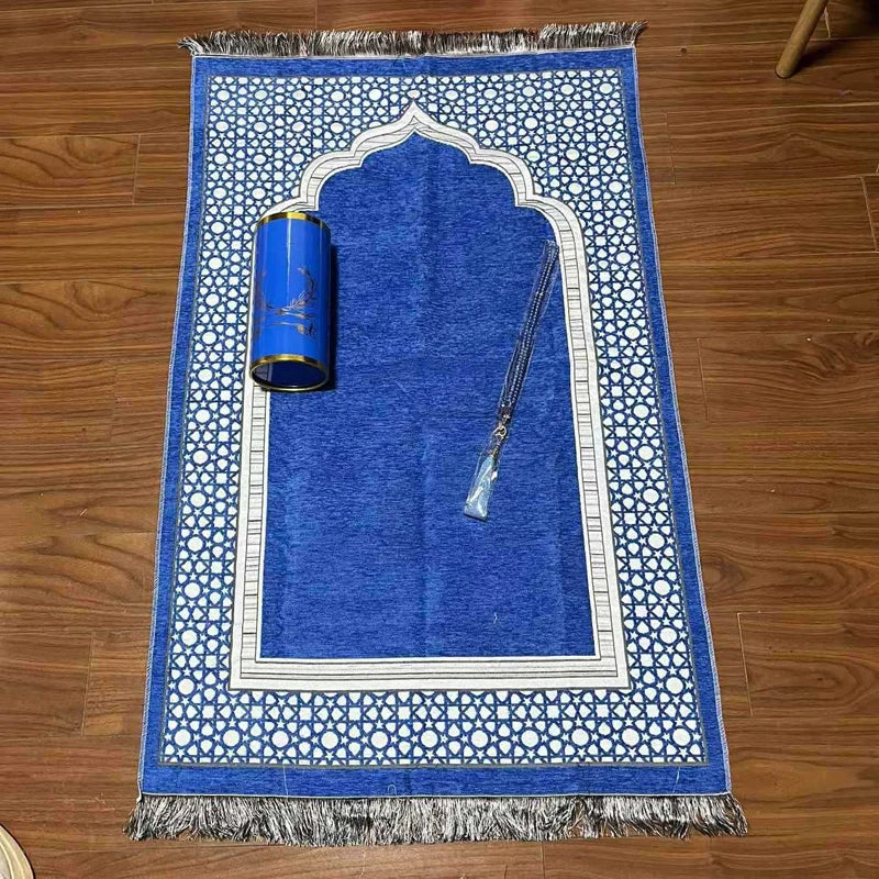 110x70cm Prayer Mat Set Prayer Rug Islamic Muslim Travel Worship Blanket Outdoor Portable Muslim Pray Mat Ramadan Gifts2025
