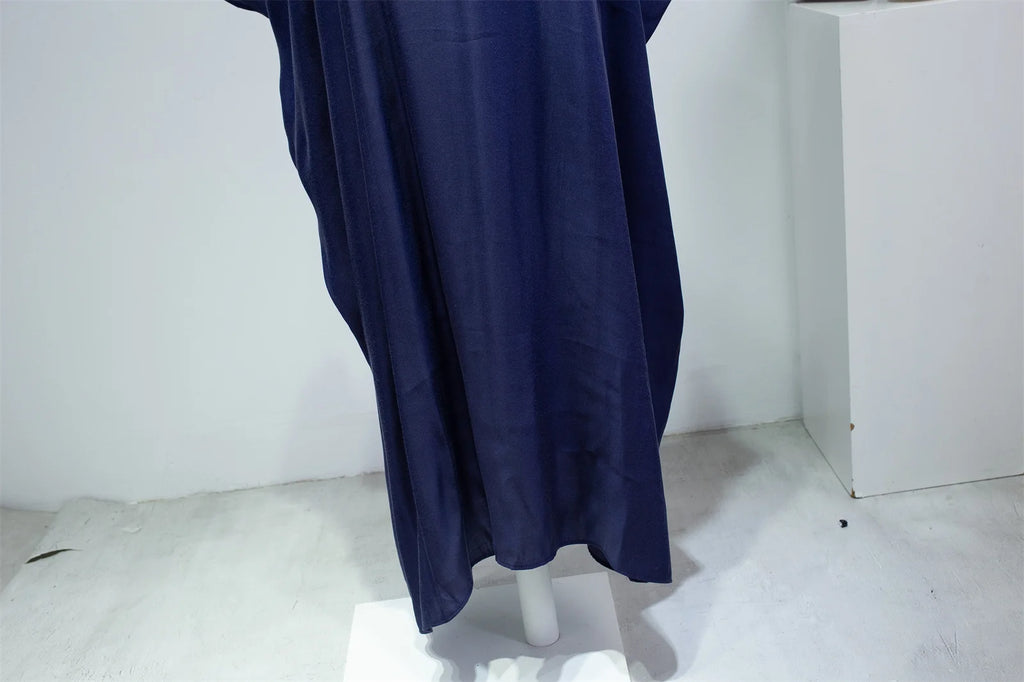 Muslim One-Piece Prayer Abaya for Women – Smocking Sleeve Kaftan Jilbab Cardigan Coat Islamic Robe Dubai Turkish Style