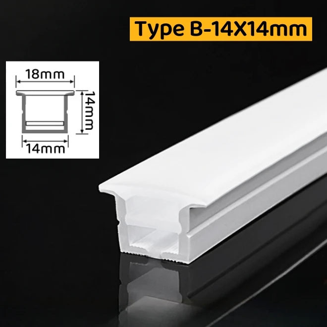 Embedded Flexible Neon Silicone Tube LED Rope Lamp Waterproof Diffuser Channel WS2811 WS2812B Outdoor Linear Ribbon Strip Lights