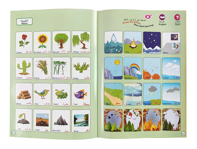Interactive Arabic E-Book for Kids Muslim-Themed Touch & Learn Toy