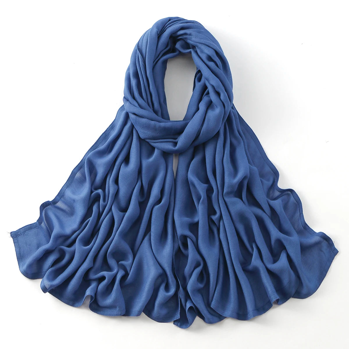 Cotton Rayon Modal Muslim Hijabs For Women Scarf Thin Plain Shawls Femme Musulman Soft Headscarf Islam Turban Headband 185*75CM