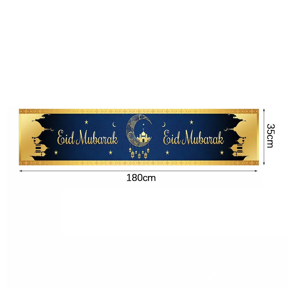 Ramadan Table Runners Eid Mubarak Moon Star Tablecloths Decoration Eid Party Table Decorations Islamic Muslim Party  2026