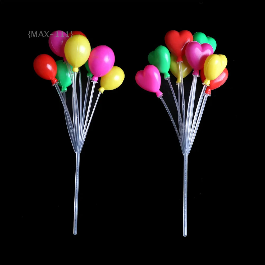 Colorful Mini Balloon Garland - Plastic String Toys to Brighten Up 1:12 Dollhouse, Diorama & Train Layout Displays