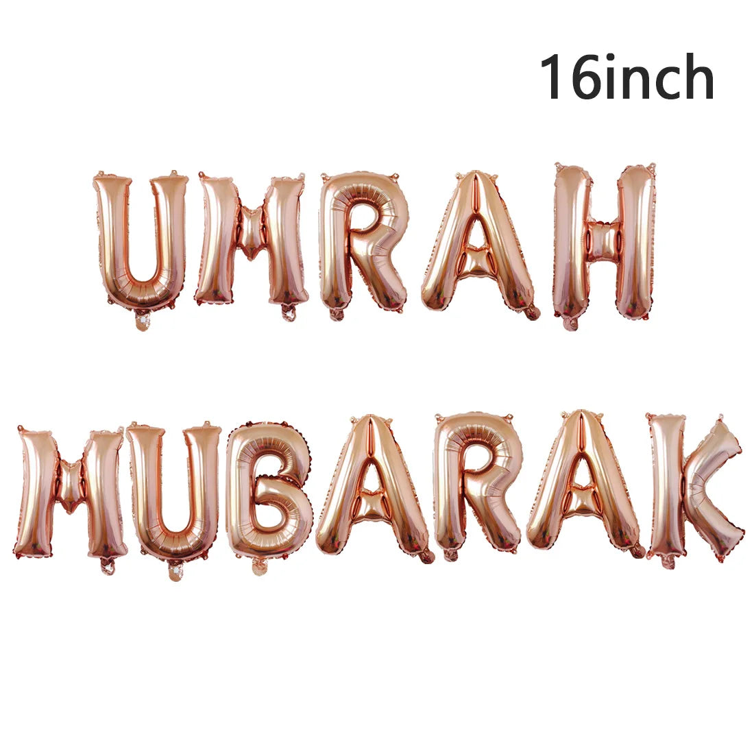 1set 16inch eid mubarak foil balloons Islam Muslim Eid-ul-fitr party Decoration Kareem party supplies umrah mubarak Balloons