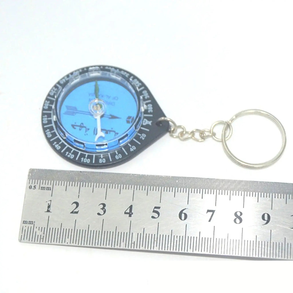 Multi-Functional Travel Compass Keychain with Qibla Direction for Prayer, Outdoor Adventure Tool for Mountaineering Backpacking