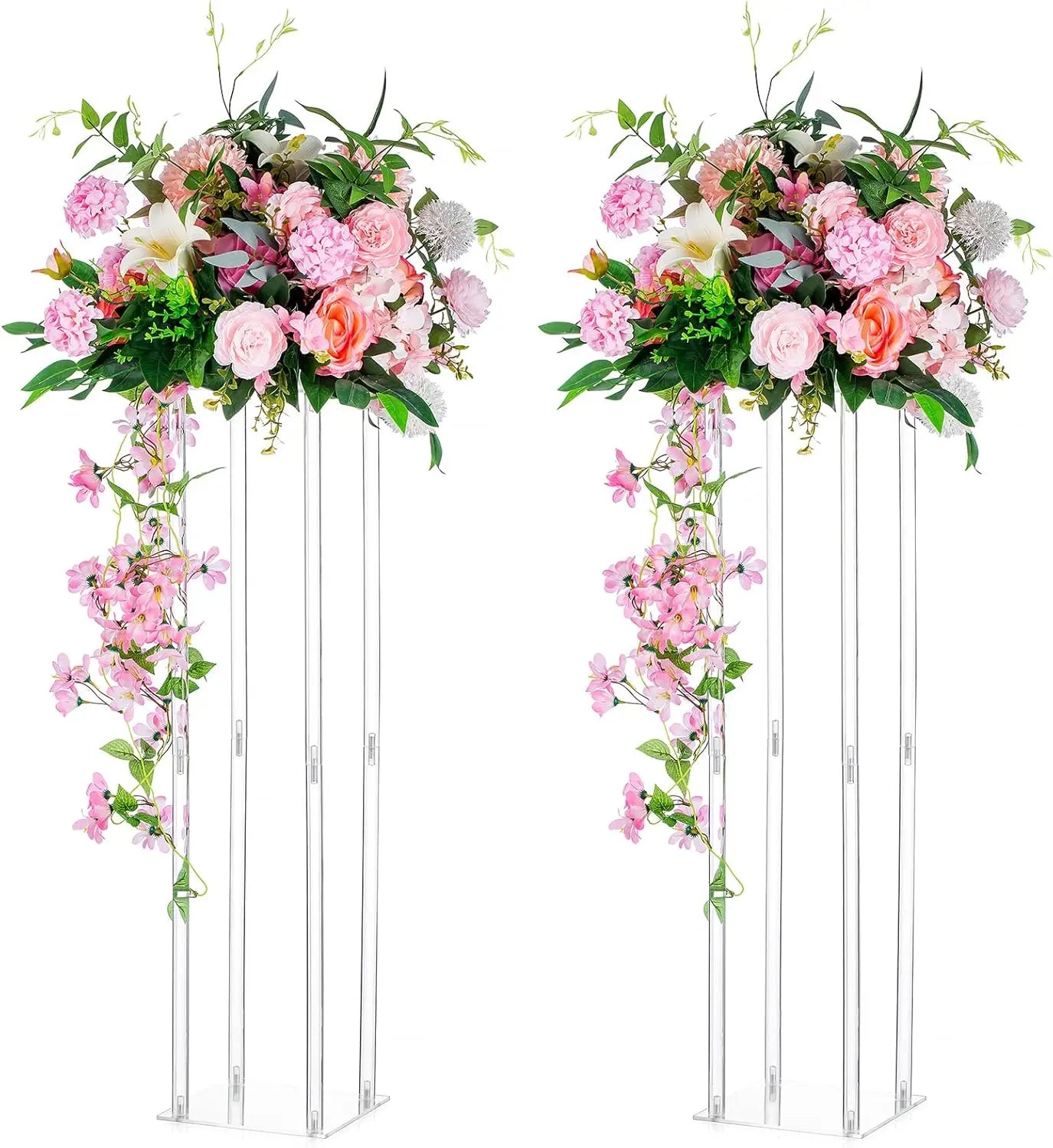 Acrylic Centerpieces for Tables Flower Stand for Wedding Party Table Centerpieces wedding decoration