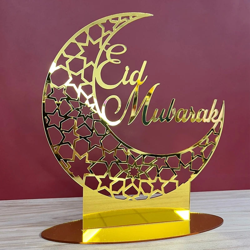 Eid Mubarak Ornaments Ramadan Decortion for Home 2025 Islam Muslim Party Supplies Ramadan Kareem Aid Eid al-Fitr Decor Kid Gifts