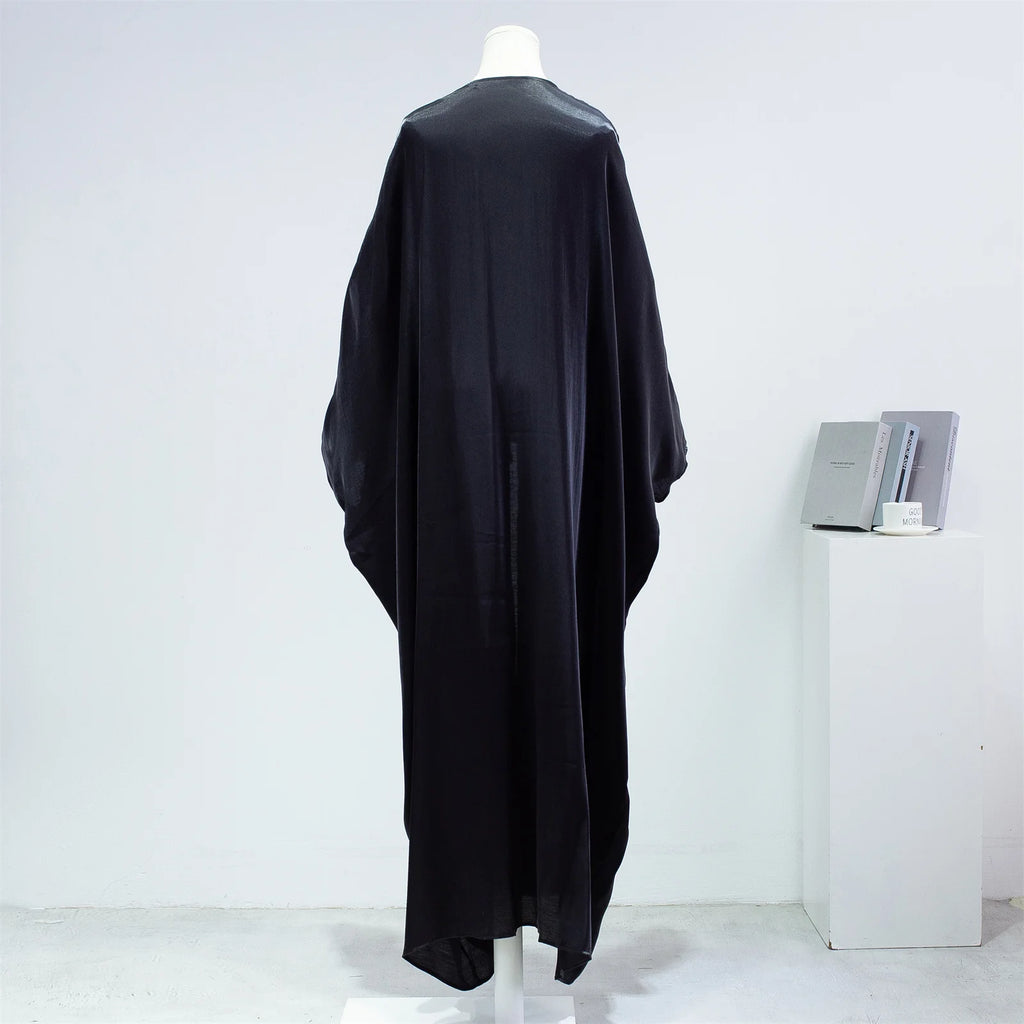 Muslim One-Piece Prayer Abaya for Women – Smocking Sleeve Kaftan Jilbab Cardigan Coat Islamic Robe Dubai Turkish Style