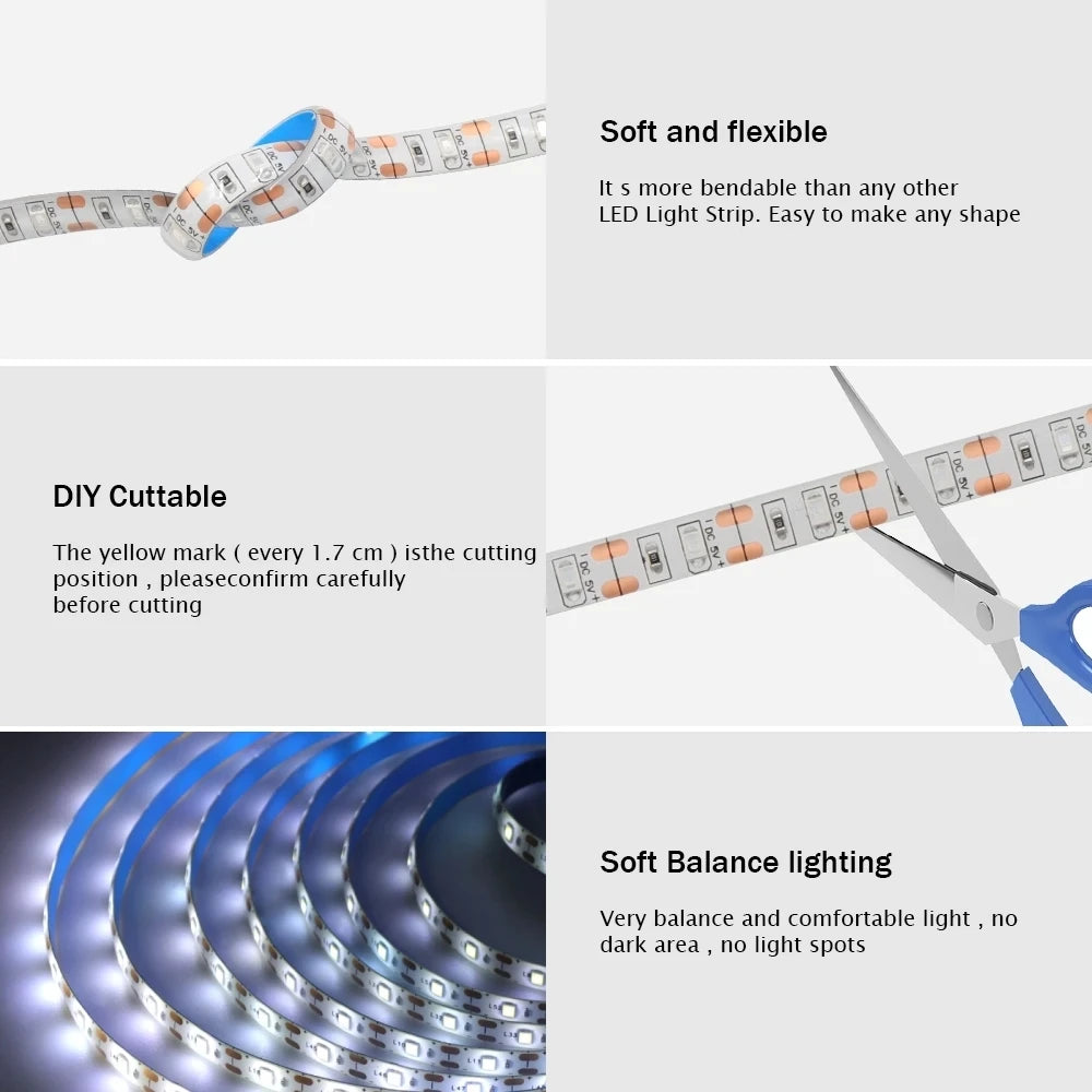 5V Solar LED Stripe Outdoor IP65 Waterproof String Lamp Garden Decoration Street Garland 8 Modes Fairy Lights