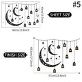 Arabic Artist Home Stickers Wall Stickers Eid Al Fitr Wall Decoration Stickers Stars Moon Ramadan Pendant Lights Wall Stickers