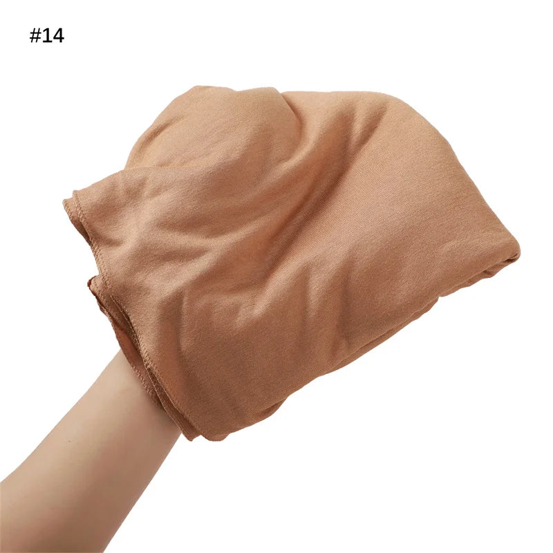 80*180cm Big Size Modal Rayon Cotton Jersey Hijab Scarf Ramadan Long Muslim Shawl Plain Soft Turban Wraps Women Headband