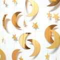 4M EID Mubarak Glitter Star Moon Garland Banner Backdrop Streamers Ramadan Kareem Hanging Streamer Decoration Supplies