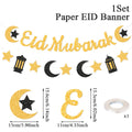 Eid Mubarak Ramadan kareem Banner Pull The Flag Eid Ramadan Decor For Home 2025 Ramadan Muslim Islamic Party Decor Supplies