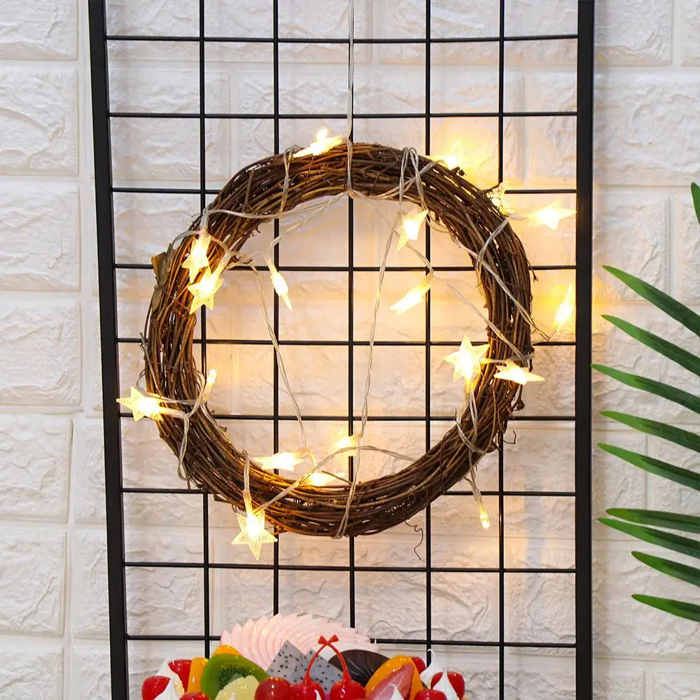 8-30CM Ramadan Decoration Eid Murbark Wedding Wreaths Decoration Garland Material Rattan Wreath DIY Wreath Party