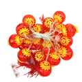 1PC LED Red Lanterns String Lights, 20LED Chinese Style Fairy String Lights Battery Operated Hanging Lanterns String Lights