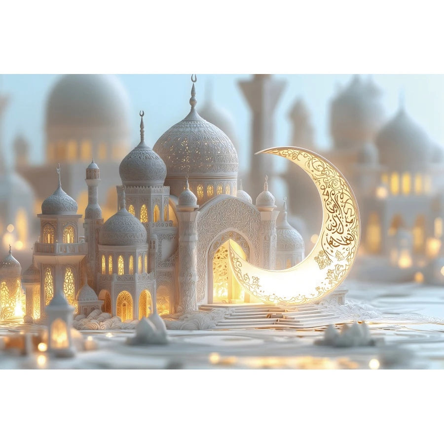 Ramadan Decorations Backdrops Moon Star Castle Islamic Muslim Eid Party Religious Celebration Portrait Photography Backgrounds