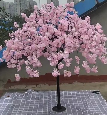 Sakura Artificial Flower Tree Weeping Willow Plants Suitable for Indoor Outdoor Home Wedding Party Garden Shopping Mall Decorati