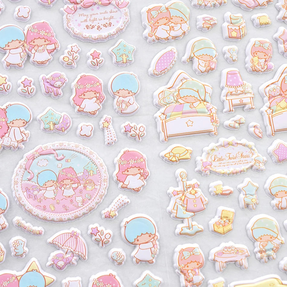 3D Gemini 3D Stickers Handmade Puzzle Cartoon Decorative Stickers Mobile Phone Stickers Festival Gifts