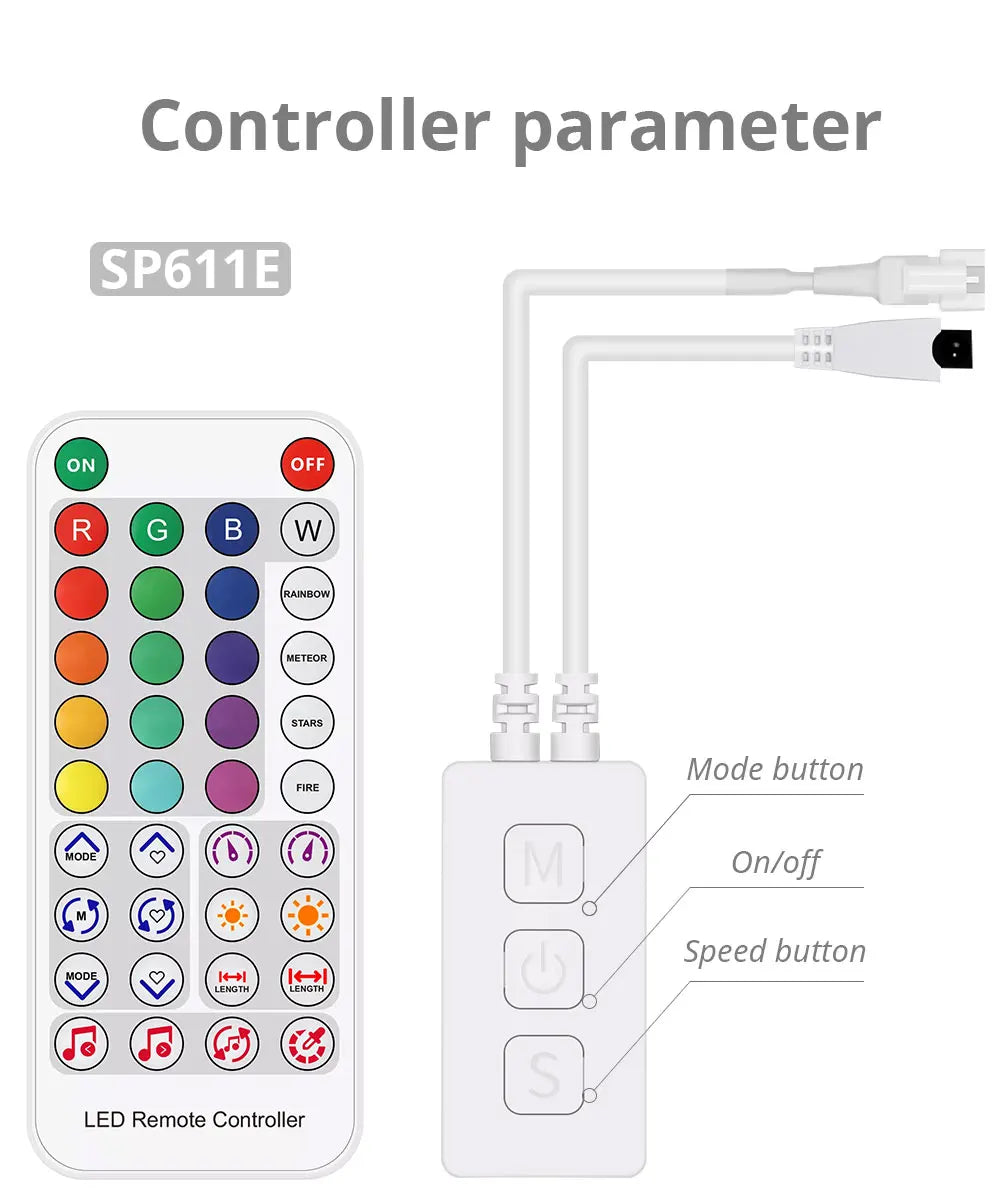 WS2812B Lights Christmas Ball Bubble WS2812 30/60leds/m Addressable led light striping Fairy Lantern lights decorations outdoor