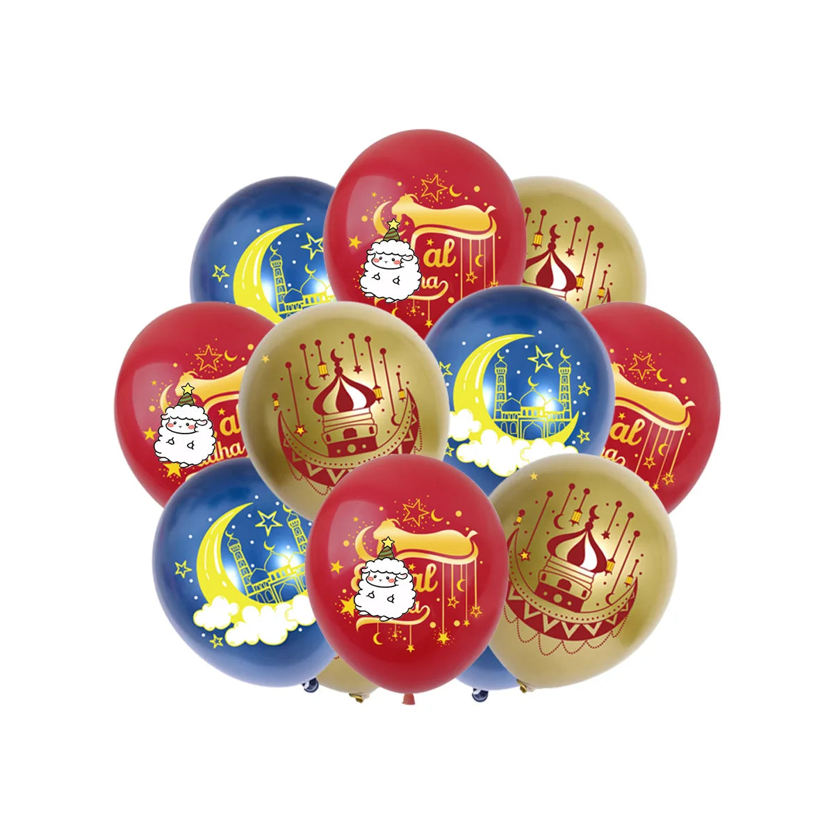 Ramadan Eid Mubarak Balloons Decorations Banner Moon Balloon Muslim Islamic Ramadan Mubarak Eid Al-fitr Party Supplies