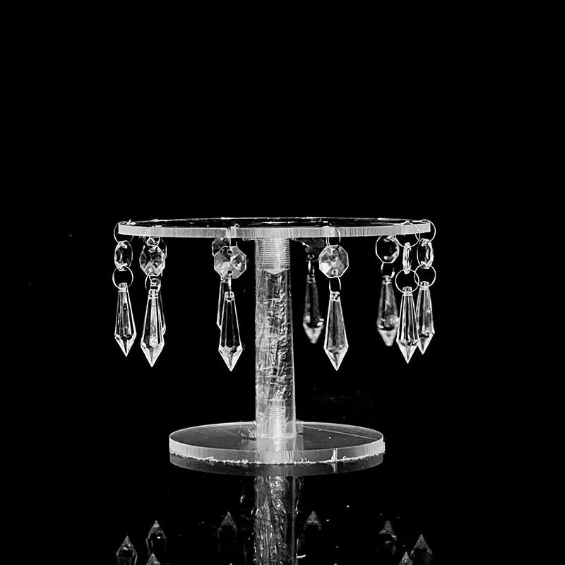 Wedding dessert table cake stand combination set European style crystal acrylic pastry tray decoration ornaments
