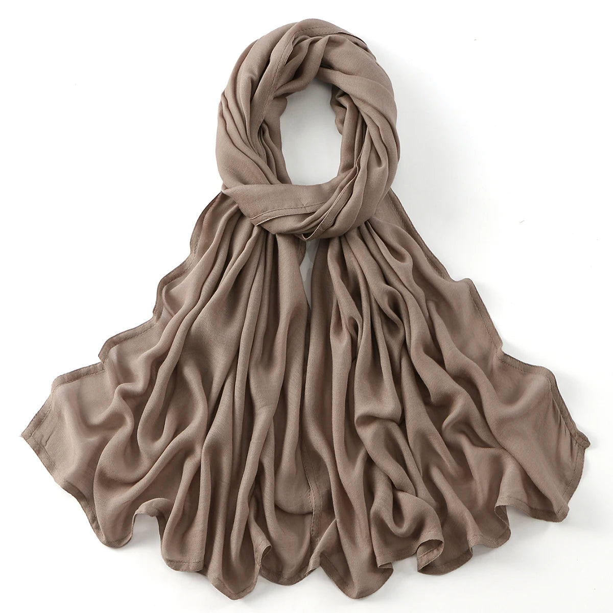 Cotton Rayon Modal Muslim Hijabs For Women Scarf Thin Plain Shawls Femme Musulman Soft Headscarf Islam Turban Headband 185*75CM