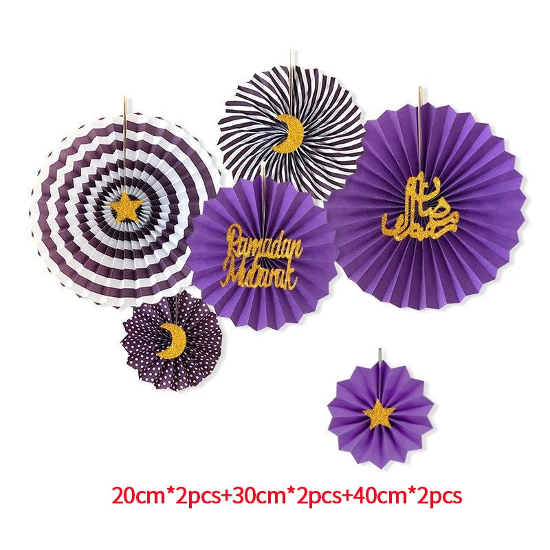 Ramadan Kareem Party Decorations 2026 Eid Islamic Muslims Party Decorations Hanging Ornament Room Wall Background Decorations