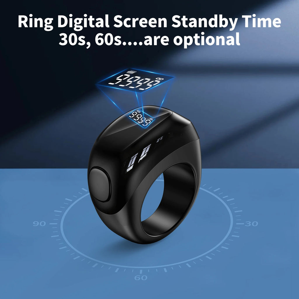 Muslim Gift Smart Electronic Counter Waterproof Tasbeeh Tasbih Zikr Ring Digital Tally Counter Interchangeable Rings