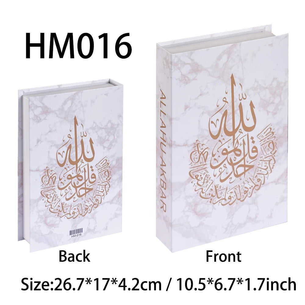 Islamic Luxury Fake Books Decorative Storage Box for Home