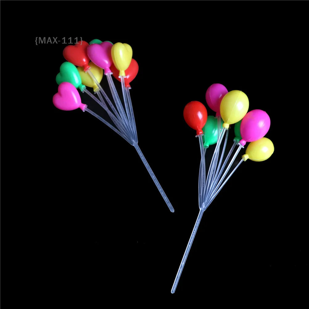 Colorful Mini Balloon Garland - Plastic String Toys to Brighten Up 1:12 Dollhouse, Diorama & Train Layout Displays