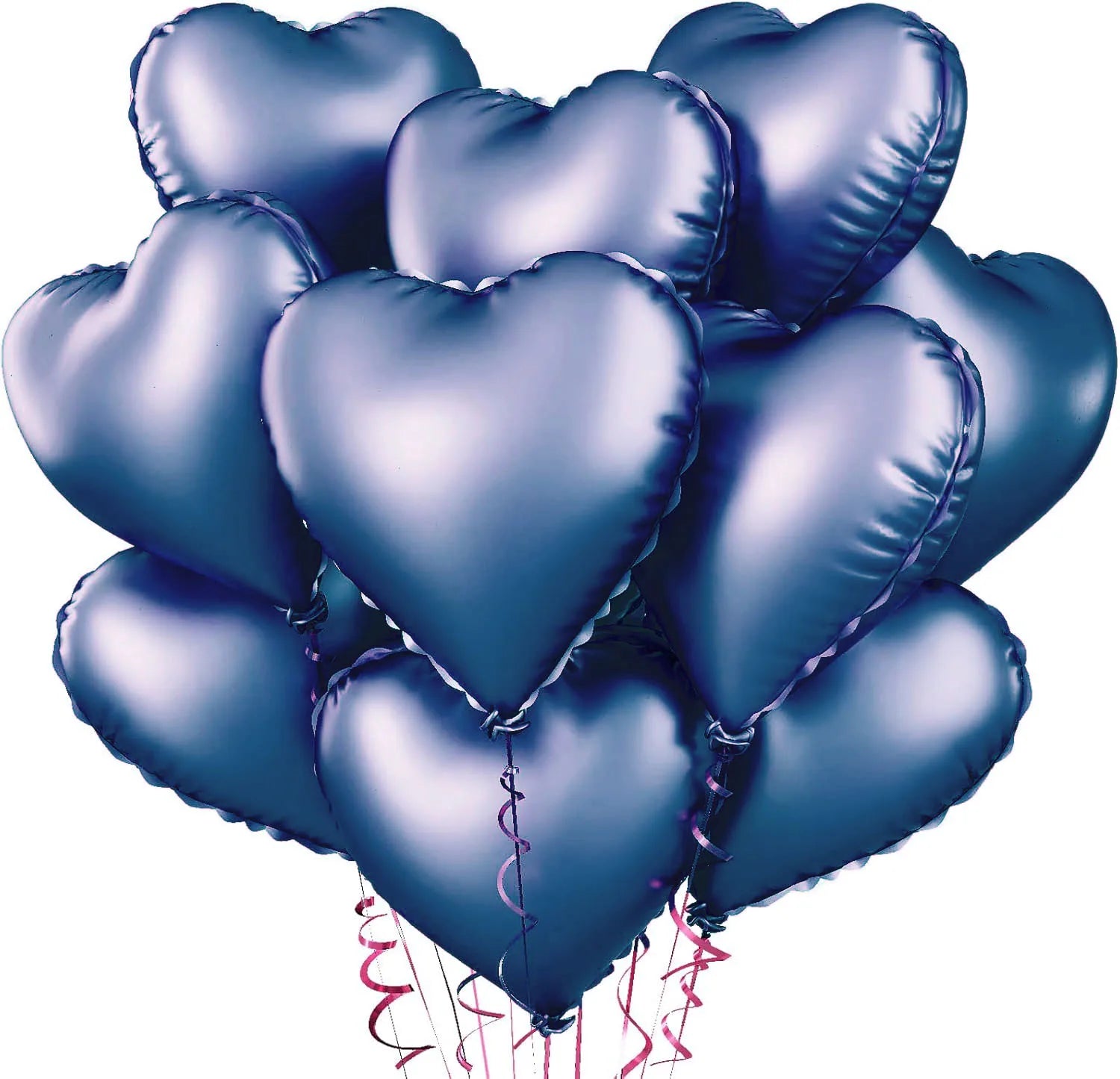 10pcs 18inch Heart Foil Balloons Pink Sage Green Heart Balloon for Birthday Party Valentines Day Wedding Anniversary Decorations