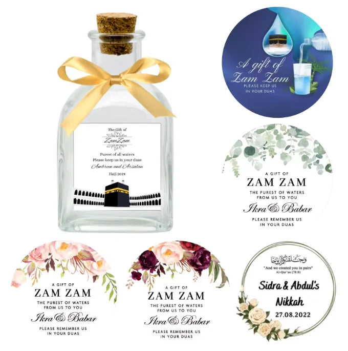 Zamzam Water Plastic Bottle Refillable for Hajj, Umrah & Party Guests