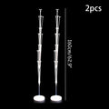 Runto 2 sets Balloon Stand with Base, Balloon Column Stand for Wedding Christmas New Year Birthday Graduation Party Decor