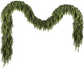 1/2pcs Artificial Plants Christmas Tree Cypress Leaf Garland Home Room Table Decor Outdoor Yard Pine Rattan Hanging Adorn Wreath
