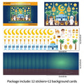 Moon Star Stickers Ramadan Decoration Muslim Eid Ramadan Tree Hanging Decoration Al Fitr Party Decor Festival Party Supplies