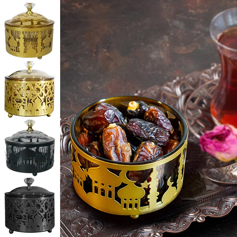 Ramadan Mubarak Trays Ramadan Decor 2026 Eid Mubarak Acrylic Snack Dishes Ornaments Islam Muslim Festival Party DIY Decoration