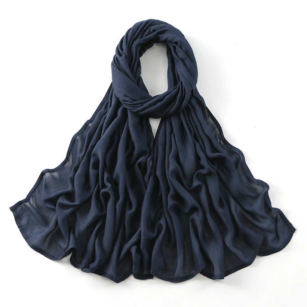 Cotton Rayon Modal Muslim Hijabs For Women Scarf Thin Plain Shawls Femme Musulman Soft Headscarf Islam Turban Headband 185*75CM