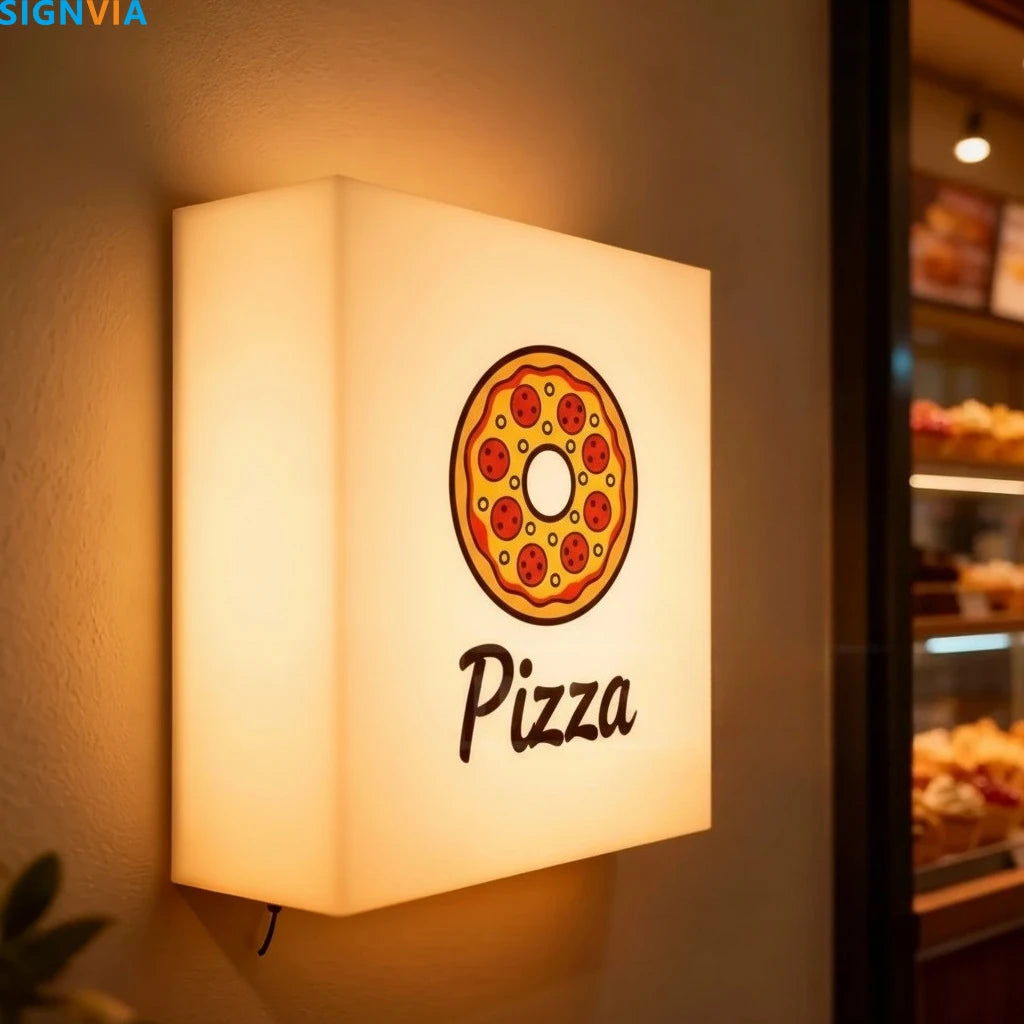 Custom Led Light box Signs Metal Sign Personal Design Signage Waterproof Wall Decorations Business Acrylic Logo Bright Home Box