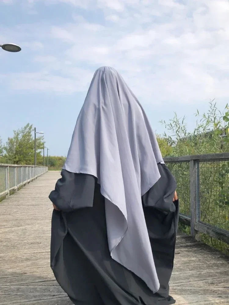 Eid Prayer Garment Hijab Long Khimar Ramdan Muslim Long Headcarf Women One Piece Jubha Islamic Hijabs Musulman Dejellab 2026