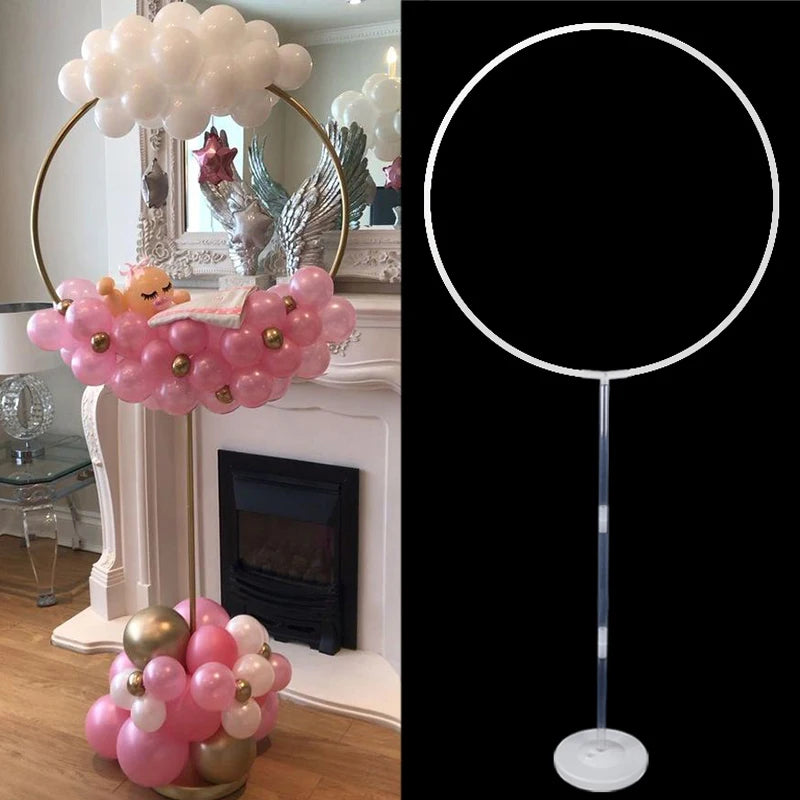 163x73cm Circle Balloon Arch Stand round Balloons Holder Column kids birthday Party Baloon Wedding Decoration Baby Shower ballon