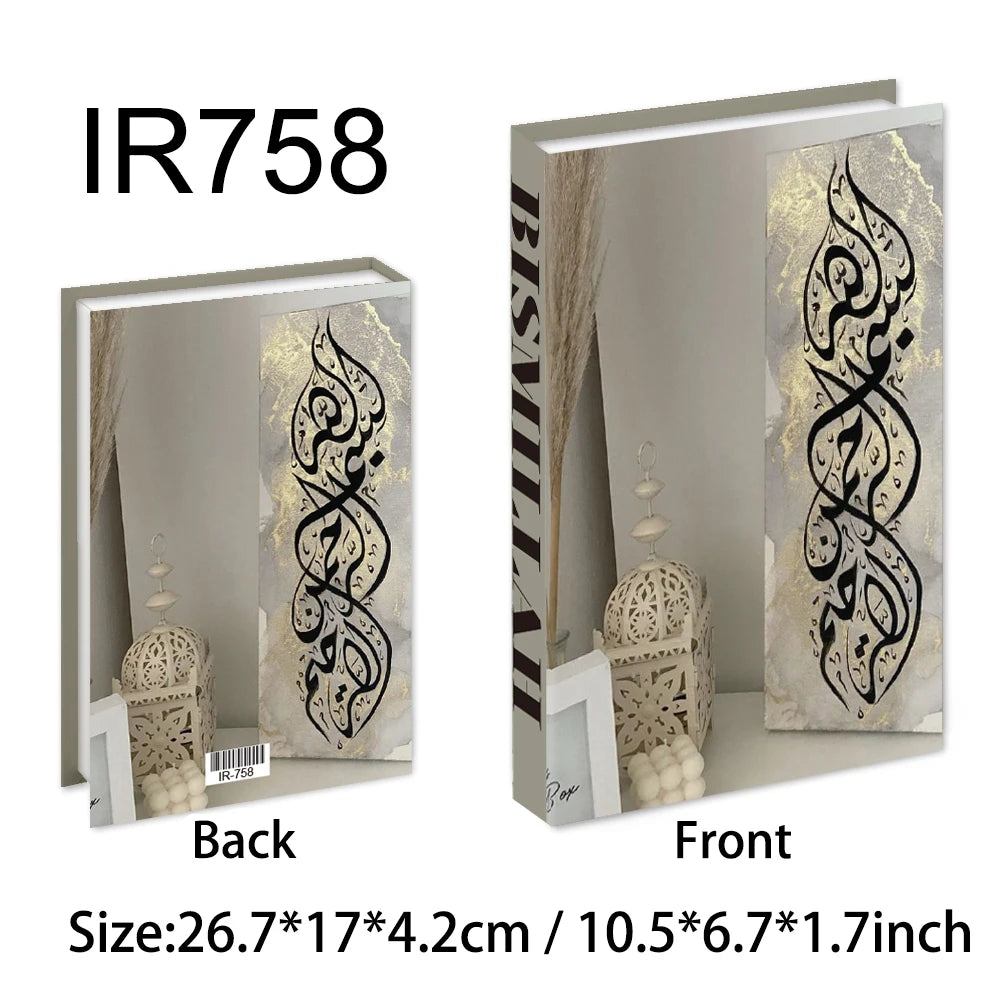 Islamic Luxury Fake Books Decorative Storage Box for Home