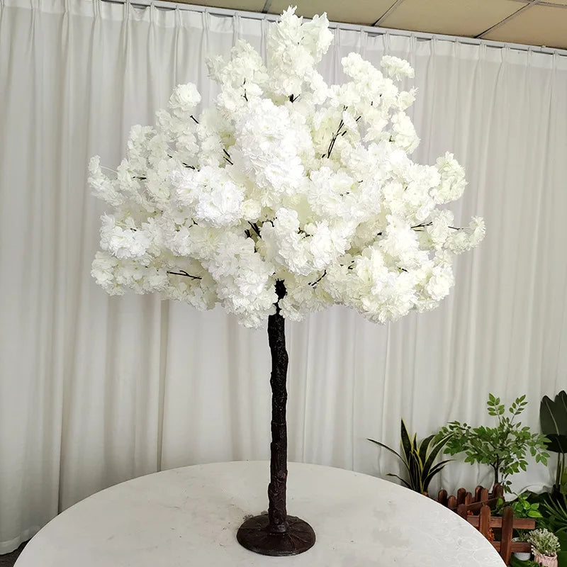 Sakura Artificial Flower Tree Weeping Willow Plants Suitable for Indoor Outdoor Home Wedding Party Garden Shopping Mall Decorati